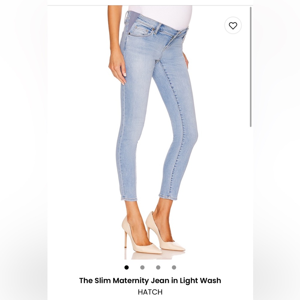 Slim maternity Jean light wash